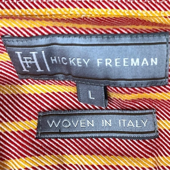 Hickey Freeman Button-up Shirt Woven in Italy - Picture 11 of 12